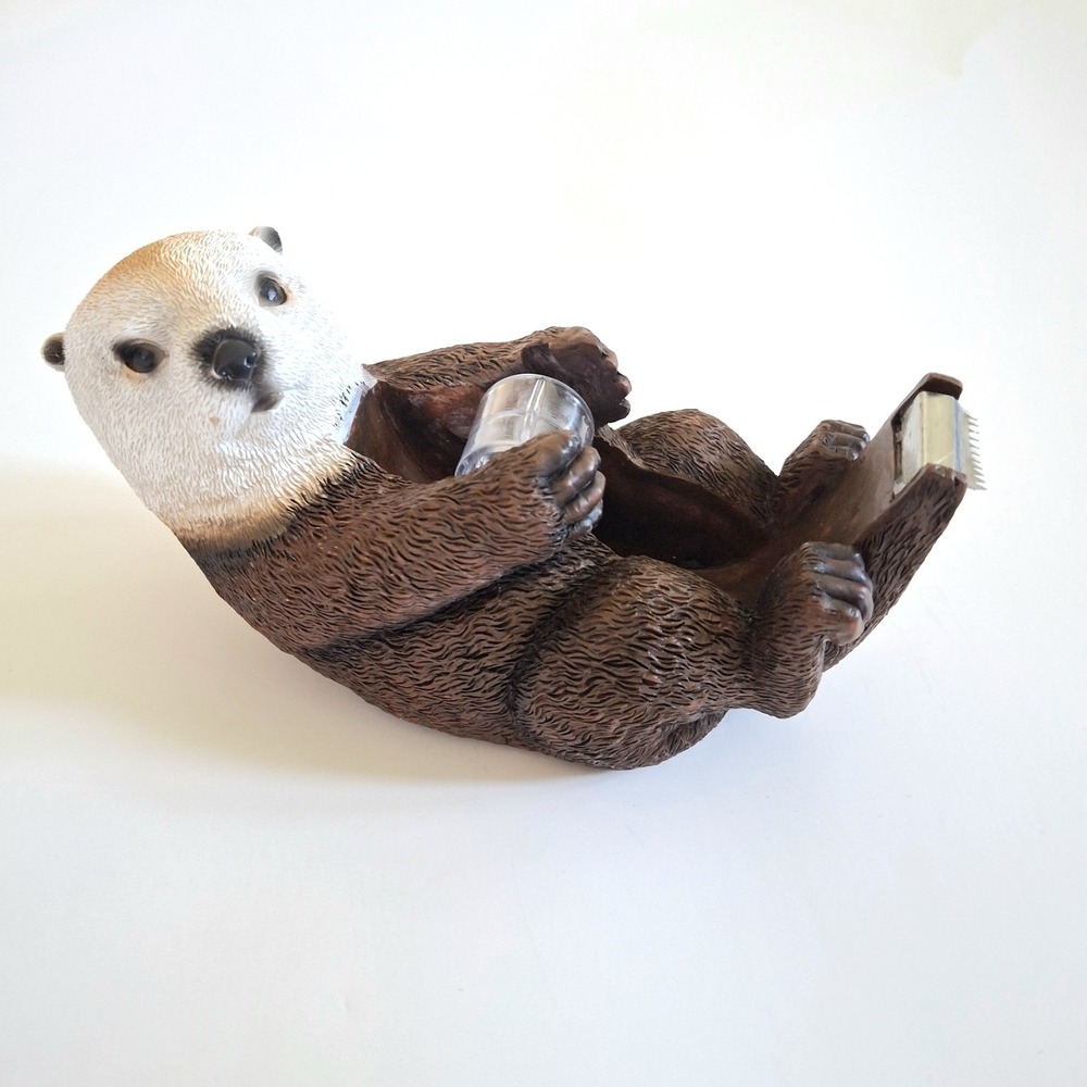 Otter Tape Dispenser Streamline Animal Desk Office Holder Cute Novelty